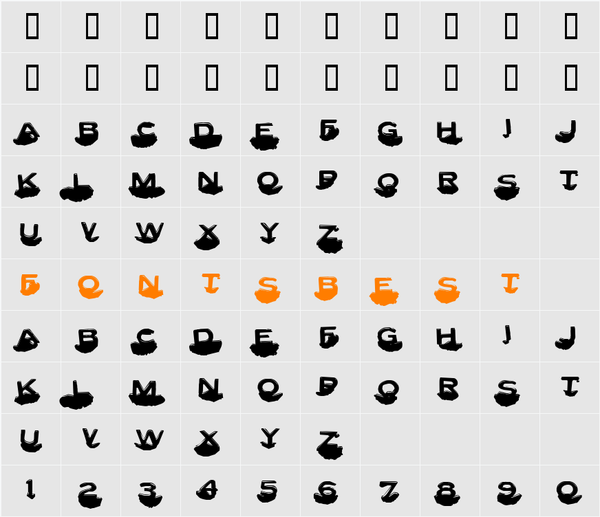 Letter Set C Character Map