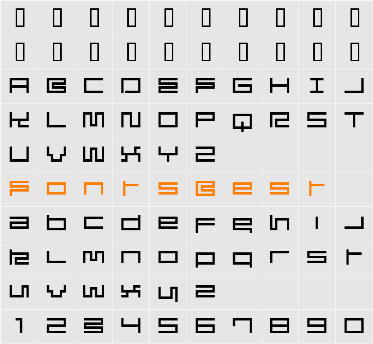 ES Character Map