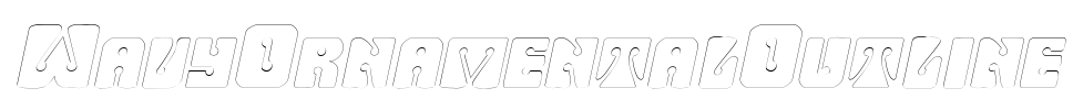 WavyOrnamentalOutline Font Image