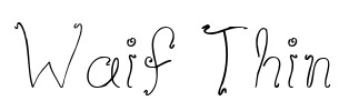 Waif Thin Font Image