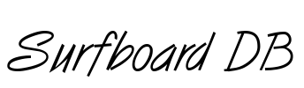 Surfboard DB Font Image