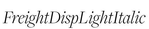 FreightDispLightItalic
