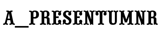 a_PresentumNr Font Image