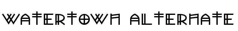 Watertown Alternate Font Image