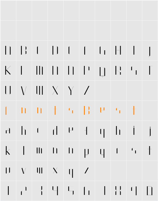 Plain Character Map
