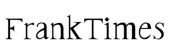 FrankTimes Font Image