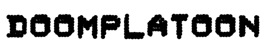 DoomPlatoon Font Image