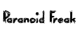 Paranoid Freak Font Image