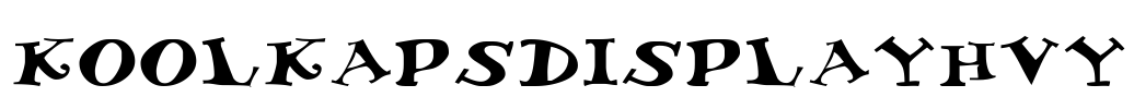 KoolKapsDisplayHvy Font Image