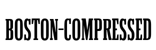 Boston-Compressed Font Image