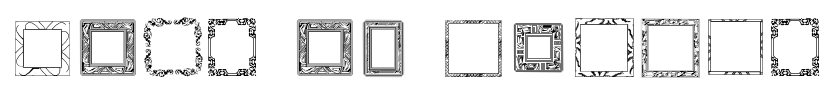 Lots of Frames Font Image