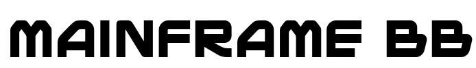 Mainframe BB Font Image