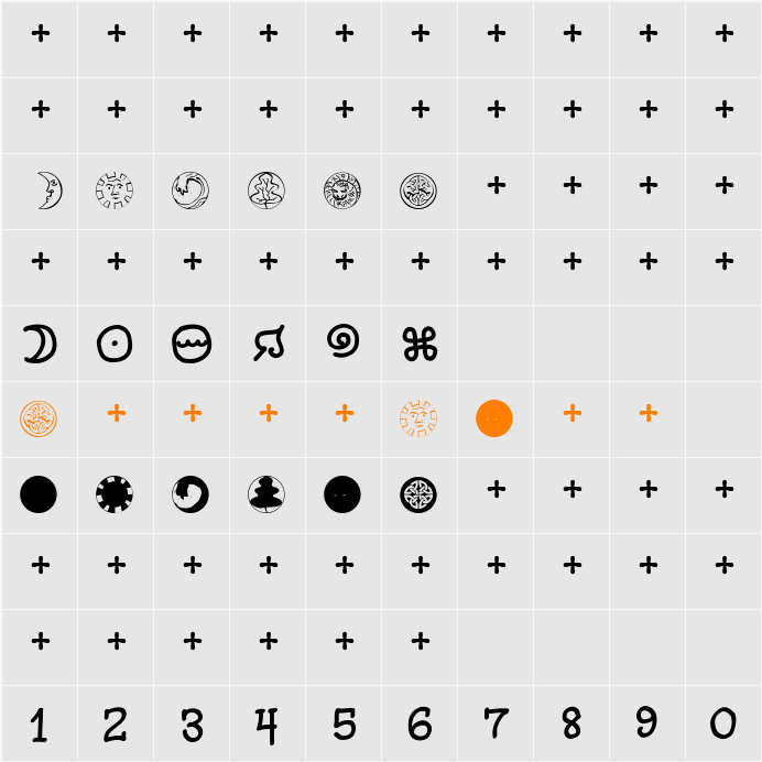 Fortune Widgets Character Map