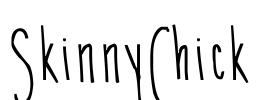 SkinnyChick Font Image