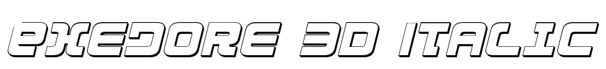 Exedore 3D Italic
