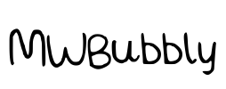 MWBubbly Font Image