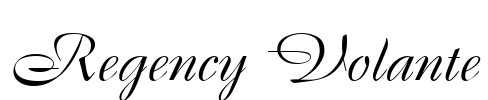 Regency Volante Font Image