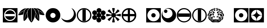 Oriental Icons IV Font Image