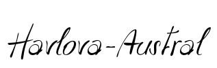Havlova-Austral Font Image
