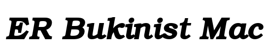 ER Bukinist Mac Font Image