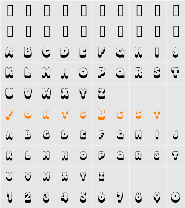 JI-Petals Character Map
