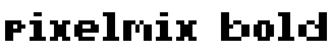 pixelmix bold