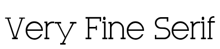 Very Fine Serif