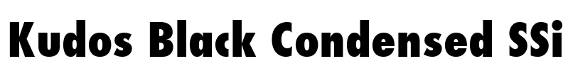 Kudos Black Condensed SSi Font Image