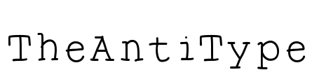TheAntiType Font Image
