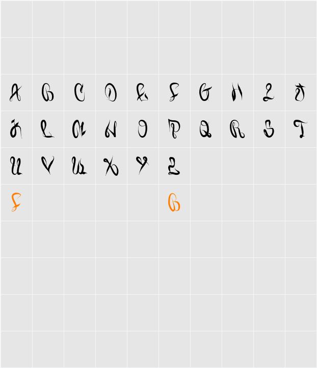 Juiced Character Map