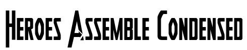 Heroes Assemble Condensed Font Image