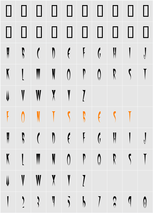 Kris Kris Character Map