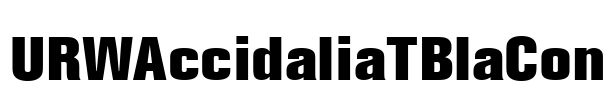 URWAccidaliaTBlaCon Font Image