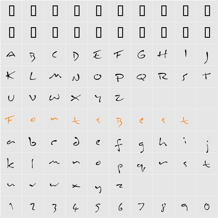 JI-Shoran Character Map