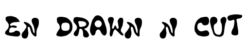 en drawn n cut Font Image