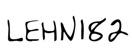 LEHN182 Font Image