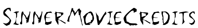 SinnerMovieCredits Font Image