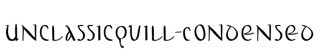 UnclassicQuill-Condensed Font Image