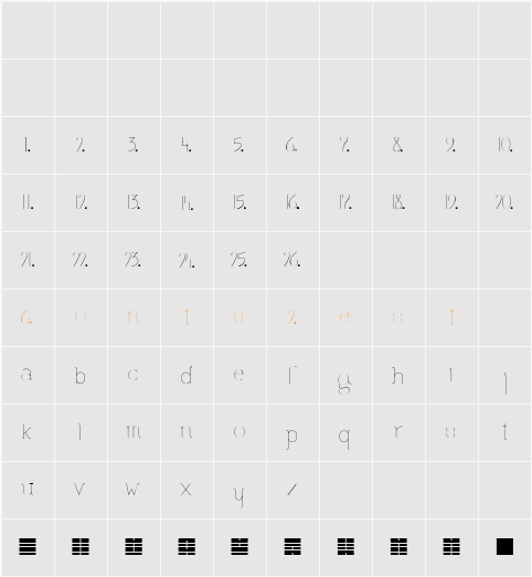 to whom it may concern type Character Map
