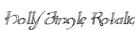 Holly Jingle Rotalic Font Image