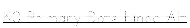 KG Primary Dots Lined Alt Font Image