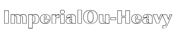 ImperialOu-Heavy Font Image