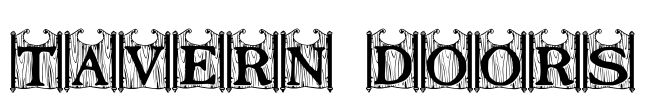Tavern Doors Font Image