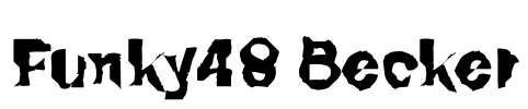 Funky48 Becker Font Image