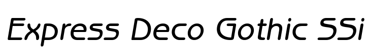 Express Deco Gothic SSi Font Image