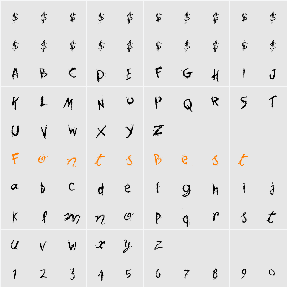 Spots in the Mirror Character Map