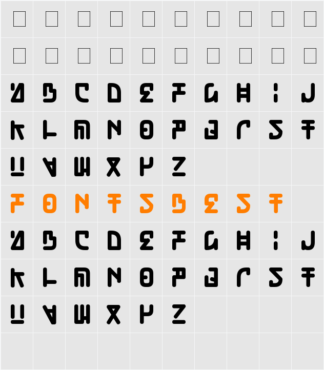 Pokopen Character Map