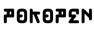 Pokopen Font Image