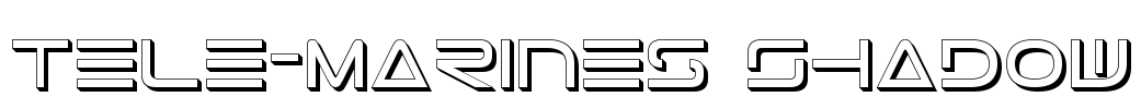 Tele-Marines Shadow Font Image