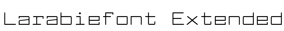 Larabiefont Extended Font Image
